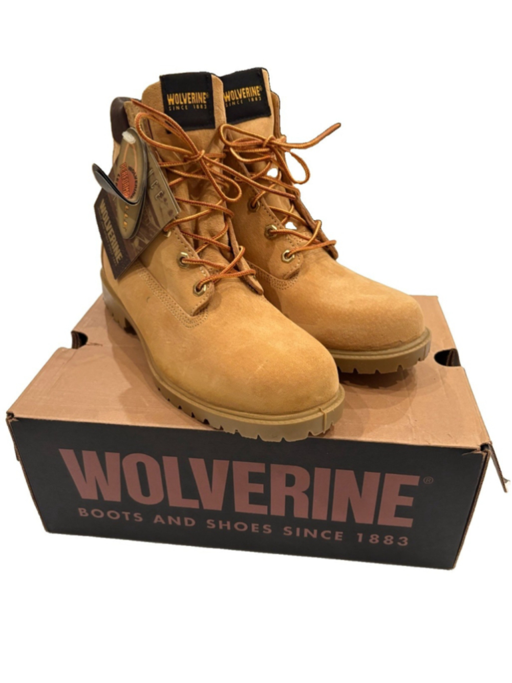 Wolverine Cheyenne Men’s Size 10 M Tan Leather Work Boots Insulated -New